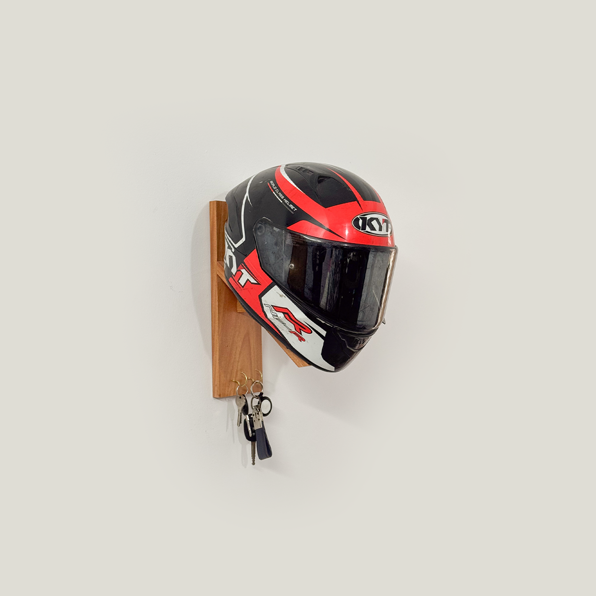Helmet and Key Wall Shelf